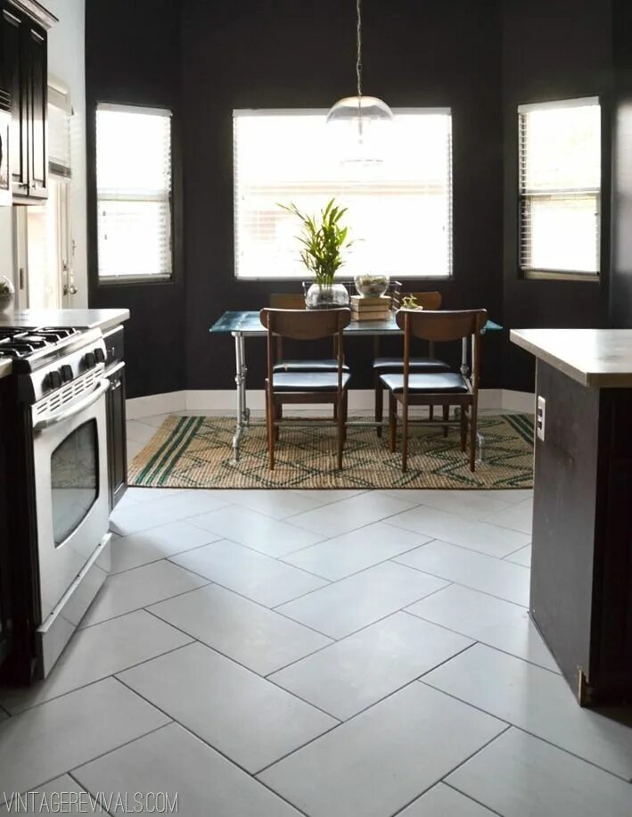 Плитка напольная для кухни в интерьере фото The Kitchen Flooring Saga Part 2 of 2 and the Reveal! Trendy kitchen tile, Kitch