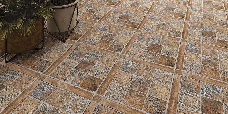 Плитка напольная каталог фото Carteo серый 41.8x41.8 Alma Ceramica - Плитка Альма Керамика Картео серый TFU03C