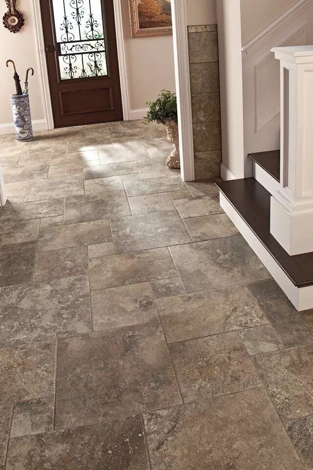Плитка напольная коридор кухня фото Faux stone #ceramictile House flooring, Entryway flooring, Stone tile flooring