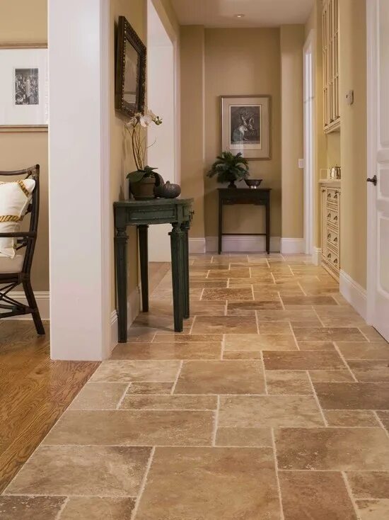 Плитка напольная в прихожую в интерьере Hall Design Ideas, Pictures, Remodel and Decor Кухонный пол, Кафельный пол, Ново