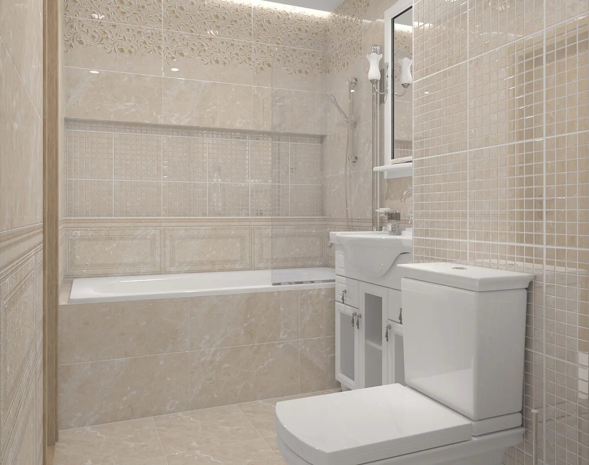 Плитка настенная для ванны фото Плитка облиц. Alicante_Cers Св.беж. 59,8*29,8 1 \60 Cersanit купить по цене 792 