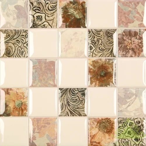 Плитка настенная леруа мерлен цена фото Плитка настенная Mosaico Becha, цвет бежевый, 35x35 см, 1,47 м2 ✳ купить по цене