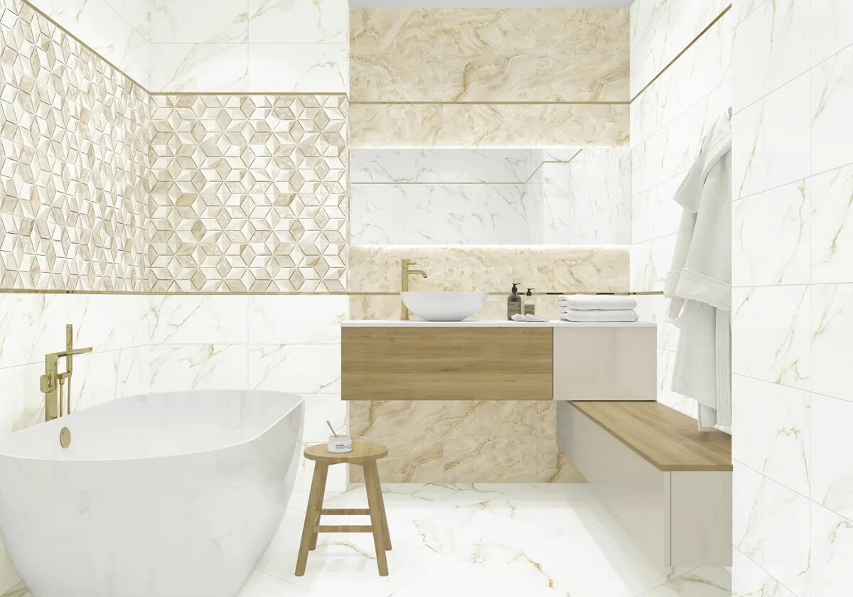 Плитка невада в интерьере ванной фото Керамическая плитка Nevada_beige от производителя Alma Ceramica - купить на сайт