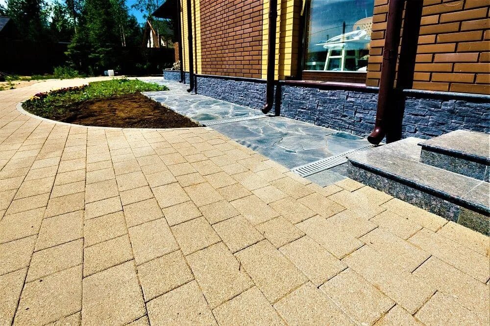 Плитка новый город фото Тротуарная плитка StoneMix "Галька" фото