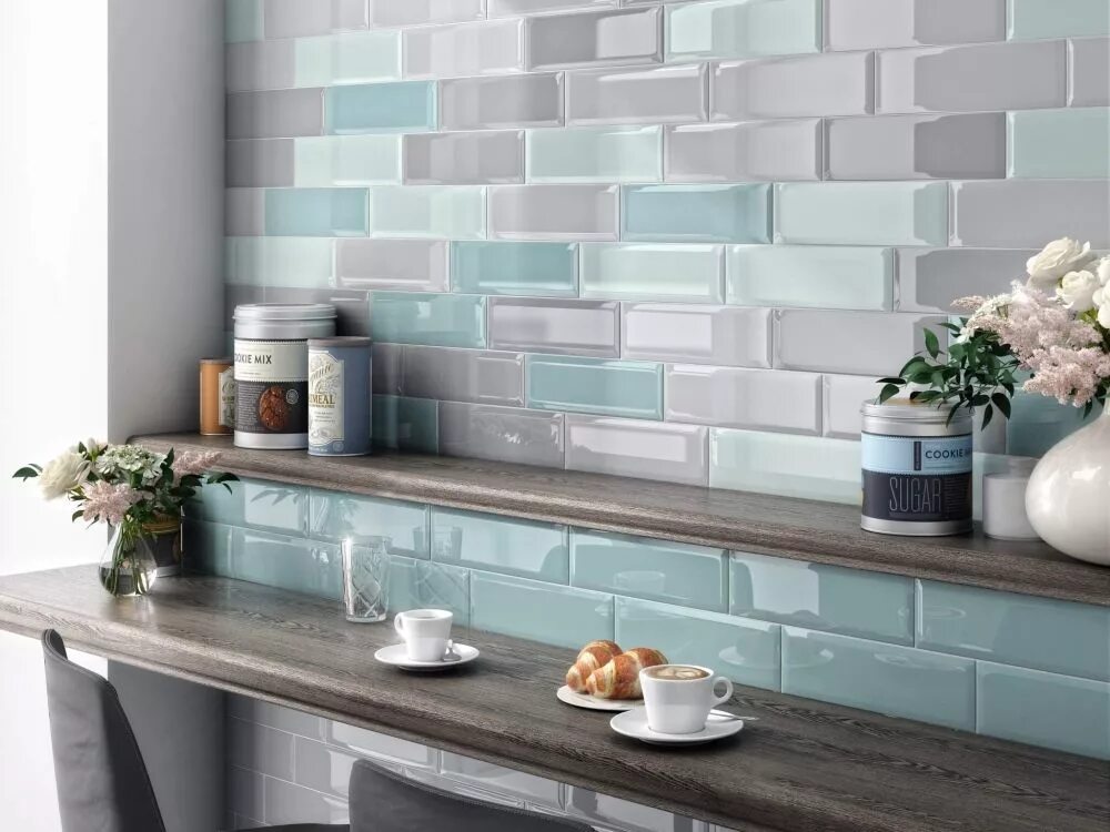 Плитка облицовочная цена фото Плитка настенная Kerama Marazzi Аккорд зелёный грань 8,5х28,5 9012 купить в Симф