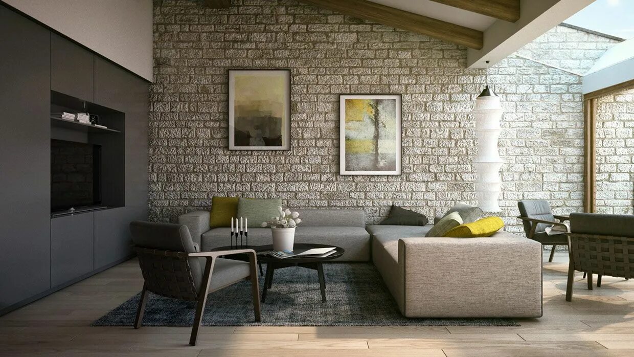 Плитка обои в интерьере Wall Texture Designs For The Living Room: Ideas & Inspiration Living room design