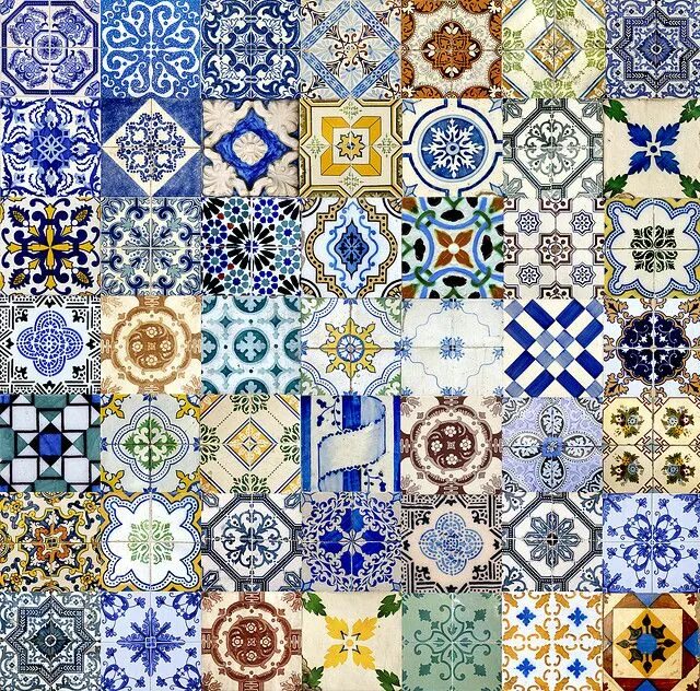 Плитка орнамент фото Tiles Of Portugal Portuguese tiles, Tile patterns, Mosaic tiles