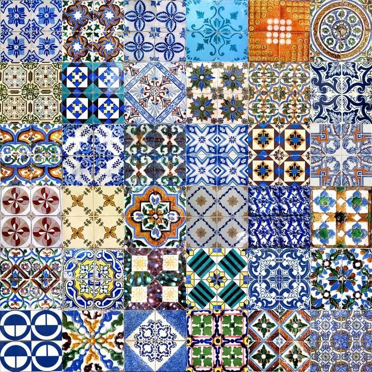 Плитка орнамент фото Azulejos de Portugal - SkyscraperCity Tile patterns, Portuguese tiles, Tile art