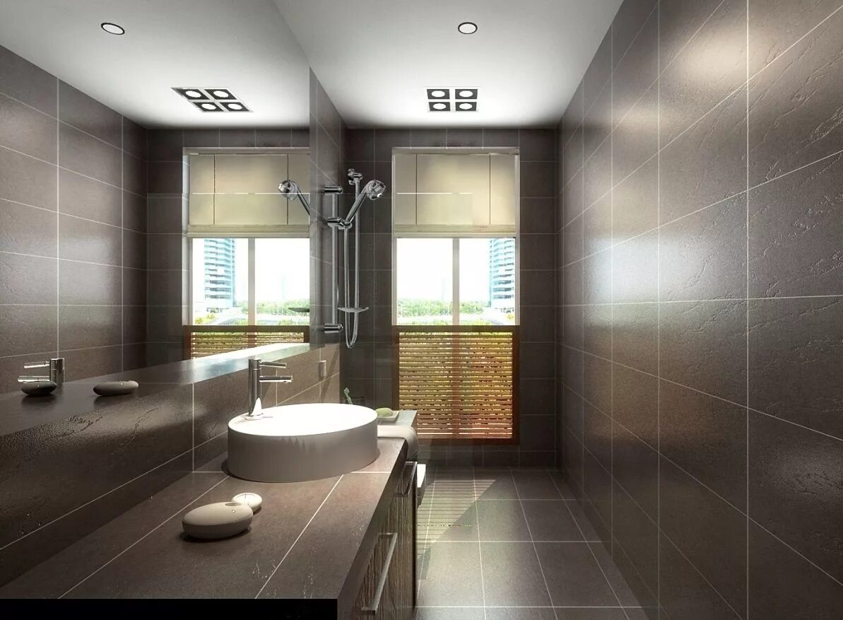 Плитка отделка комнат дизайн Found on Bing from interiordecoratingcolors.com Brown tile bathroom, Large tile 