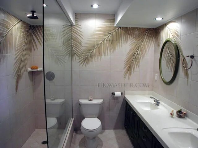 Плитка пальма фото Pin by Debbie Leblanc-munford on Bathrooms in 2020 Tropical bathroom, Shower til