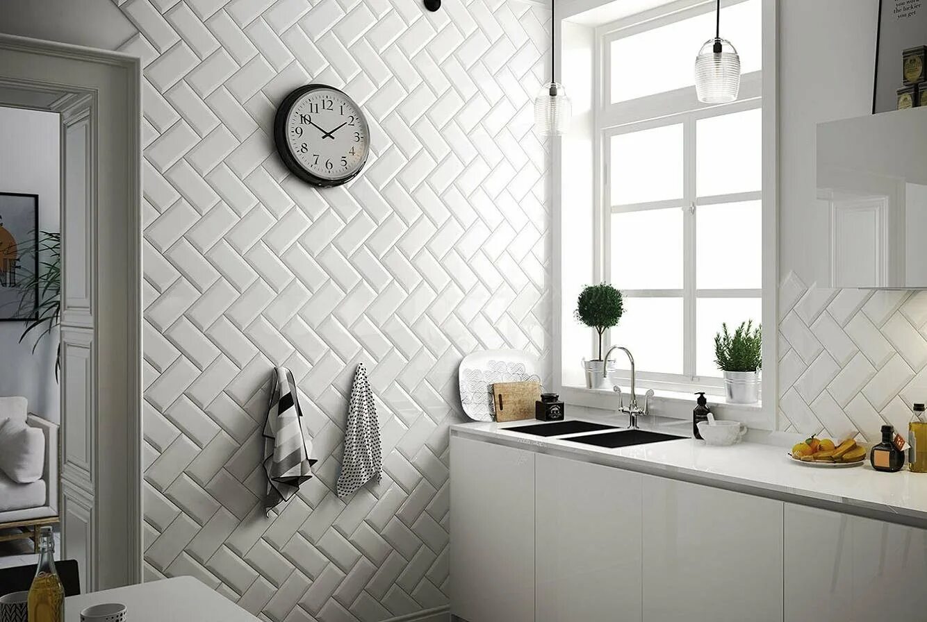 Плитка петрович фото Плитка настенная Equipe Metro White глянцевая в Мурманске - купить в интернет ма