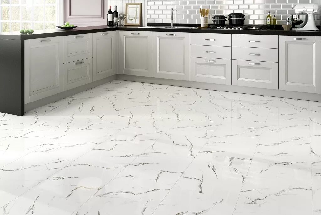 Плитка под белый мрамор фото Marble Classic - купить плитку в Воронеже в интернет-магазине Мир Керамики
