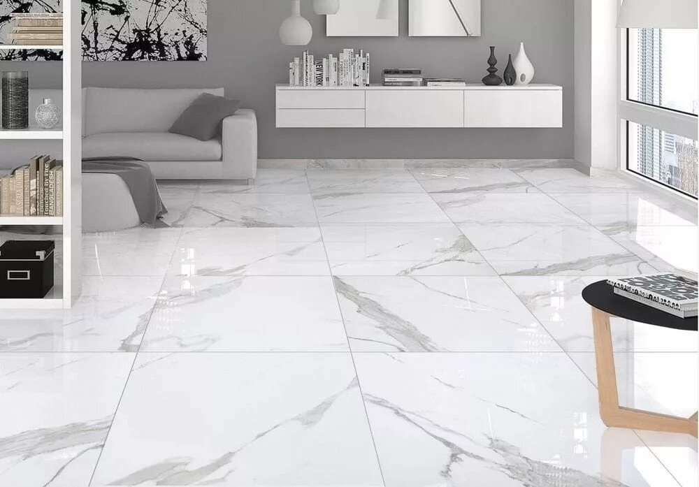 Плитка под белый мрамор фото Купить Kito Calacatta плитка напольная керамогранит ректифицированная полированн