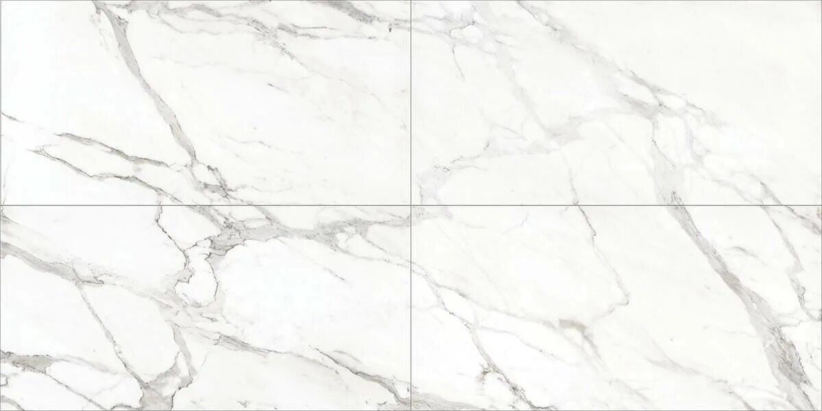 Плитка под белый мрамор фото Керамогранит Statuario Calacatta 600*600 в Москве по цене 0 р. Купить керамогран