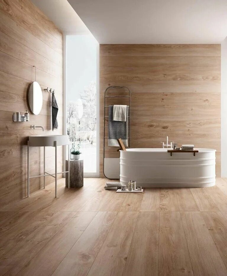 Плитка под дерево дизайны фото FONDOVALLE ADV IMAGE Idée salle de bain, Salle de bains moderne, Idées salle de 