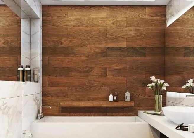 Плитка под дерево фото Pin auf Shortlist-I Badezimmer innenausstattung, Holzfliesen badezimmer, Badezim
