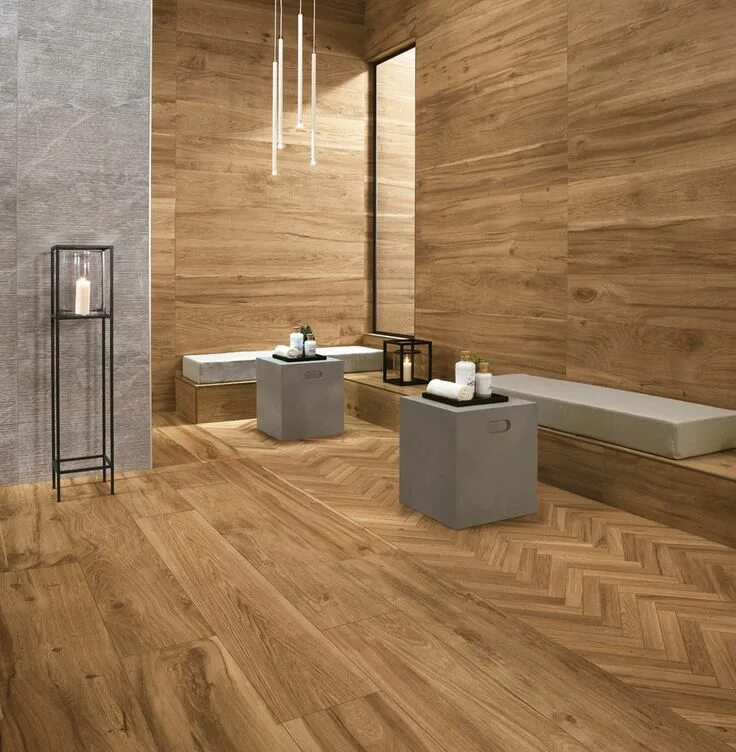 Плитка под дерево в интерьере фото Minoli Tiles - Evolution Etic - Here you will find some tiles that Herringbone o