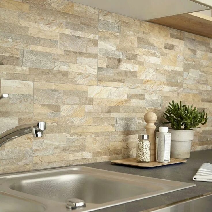 Плитка под камень фото цена 70 Carrelage Salle De Bain sol Castorama 2019 Piastrelle cucina, Idee per la cuc