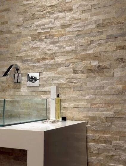 Плитка под камень отделка фото Designer Stone Bricks Sand #FachadasPiedra Stone cladding, Stone feature wall, T