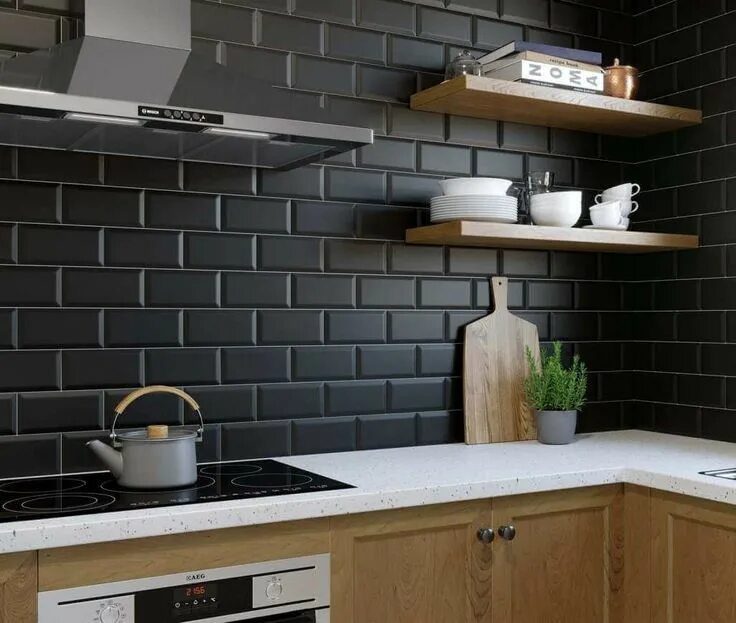 Плитка под кирпич фото Creative Subway Tile Backsplash Ideas Kitchen tiles design, Kitchen wall tiles, 