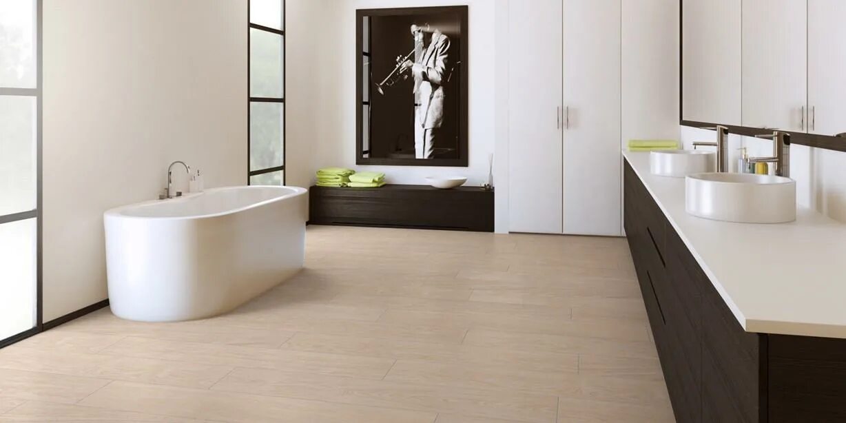 Плитка под ламинат в ванной фото ПВХ плитка Quick-Step Balance Click Дуб светлый отборный BACL40032 Купить в инте