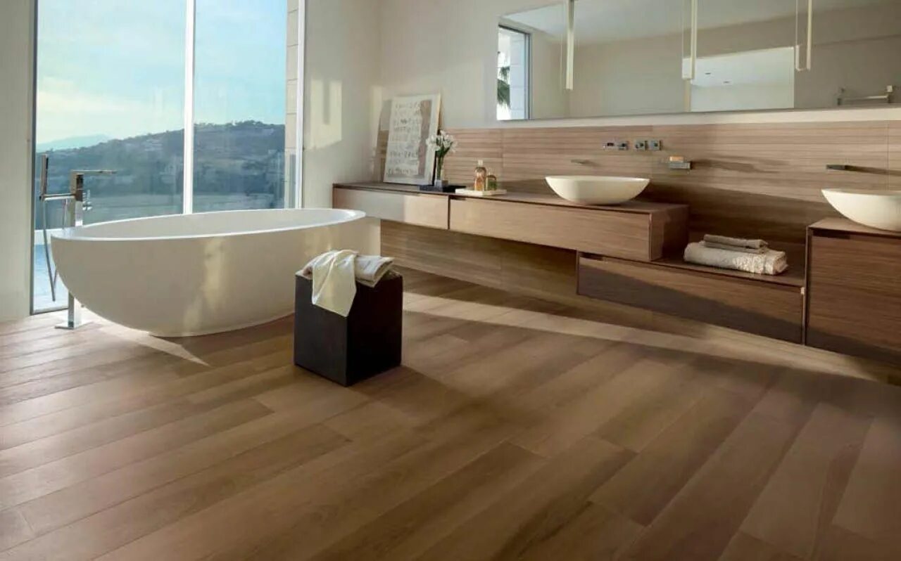 Плитка под ламинат в ванной фото natura bagni legno - Google Search Bathroom design, Bathroom interior, Modern ba