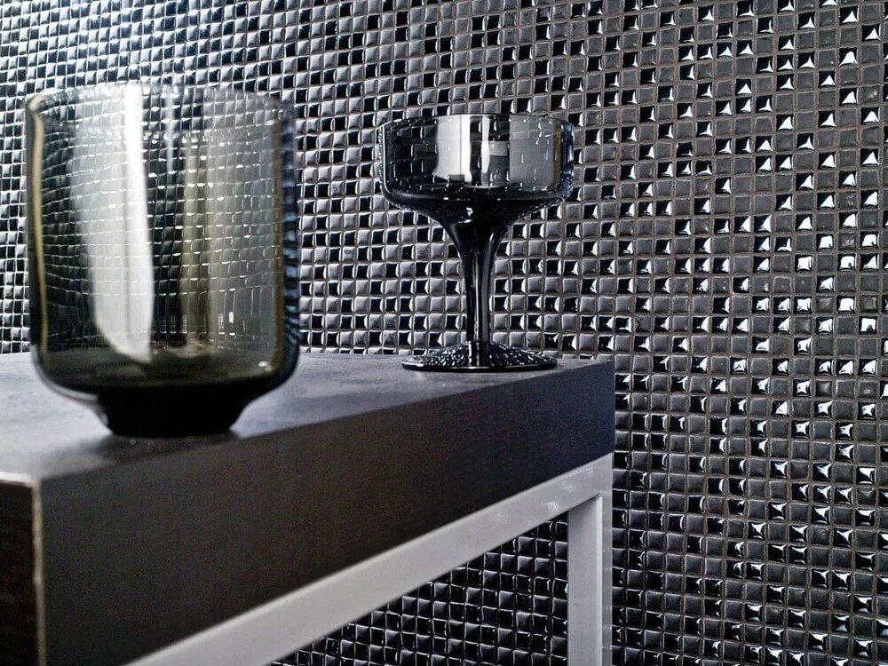 Плитка под мозаику фото Air Black 30x30 L Antic Colonial - Мозаика Л Антик Колониал Эйр Блэк черный, тем