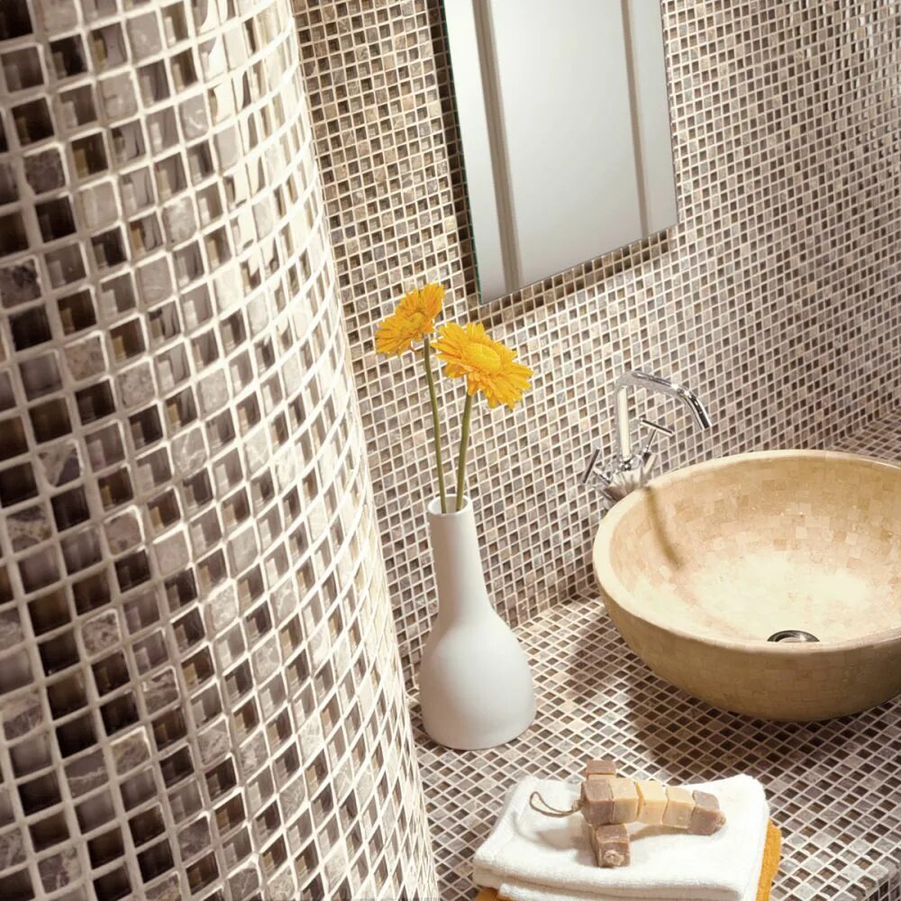 Плитка под мозаику фото Мозаика Dune Stone Mosaics - купить в Москве с доставкой по низкой цене