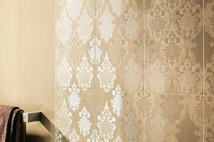 Плитка под обои фото Бордюр Atlas Concorde Desire Дизайер Вайт Бордюр Шарм 4.6x50 полированный 610090