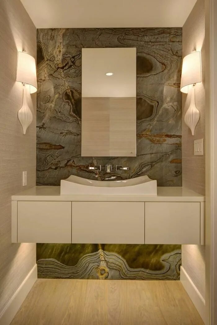 Плитка под оникс для ванной в интерьере Le robinet mural - différents designs de mitigeurs Idée salle de bain, Design mo