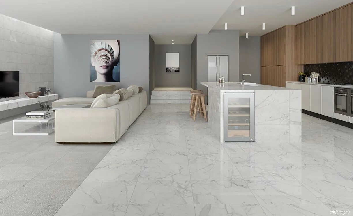 Плитка под светлый мрамор фото KERRANOVA MARBLE TREND - купить плитку на официальном сайте Санберг
