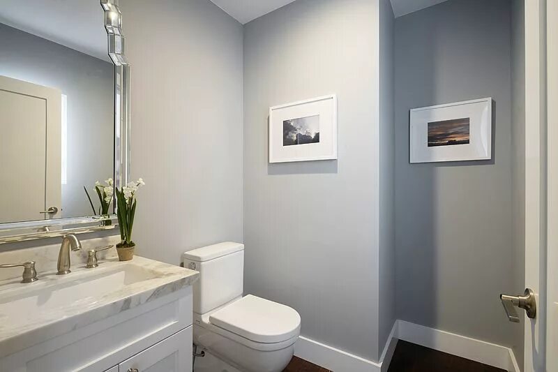 Плитка покрашенная краской фото Bathroom Light grey bathrooms, Grey walls white trim, Utility room designs