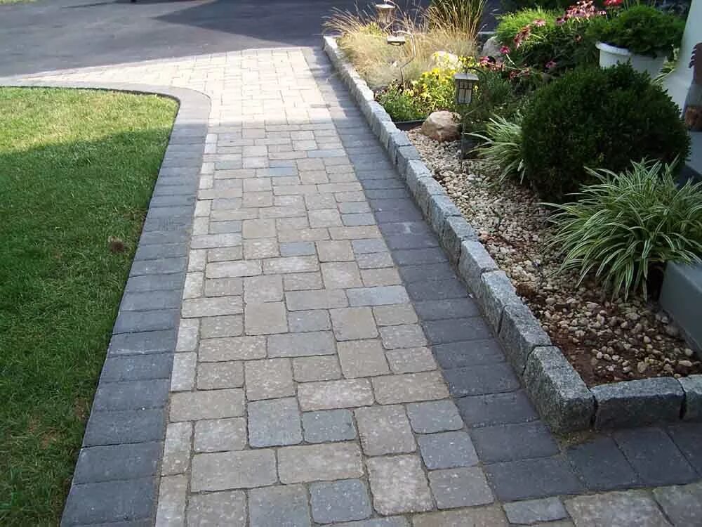 Плитка поребрик фото Stone Walkway (Stone work by Professional Stone Work, Silver Spring, MD 20906) G