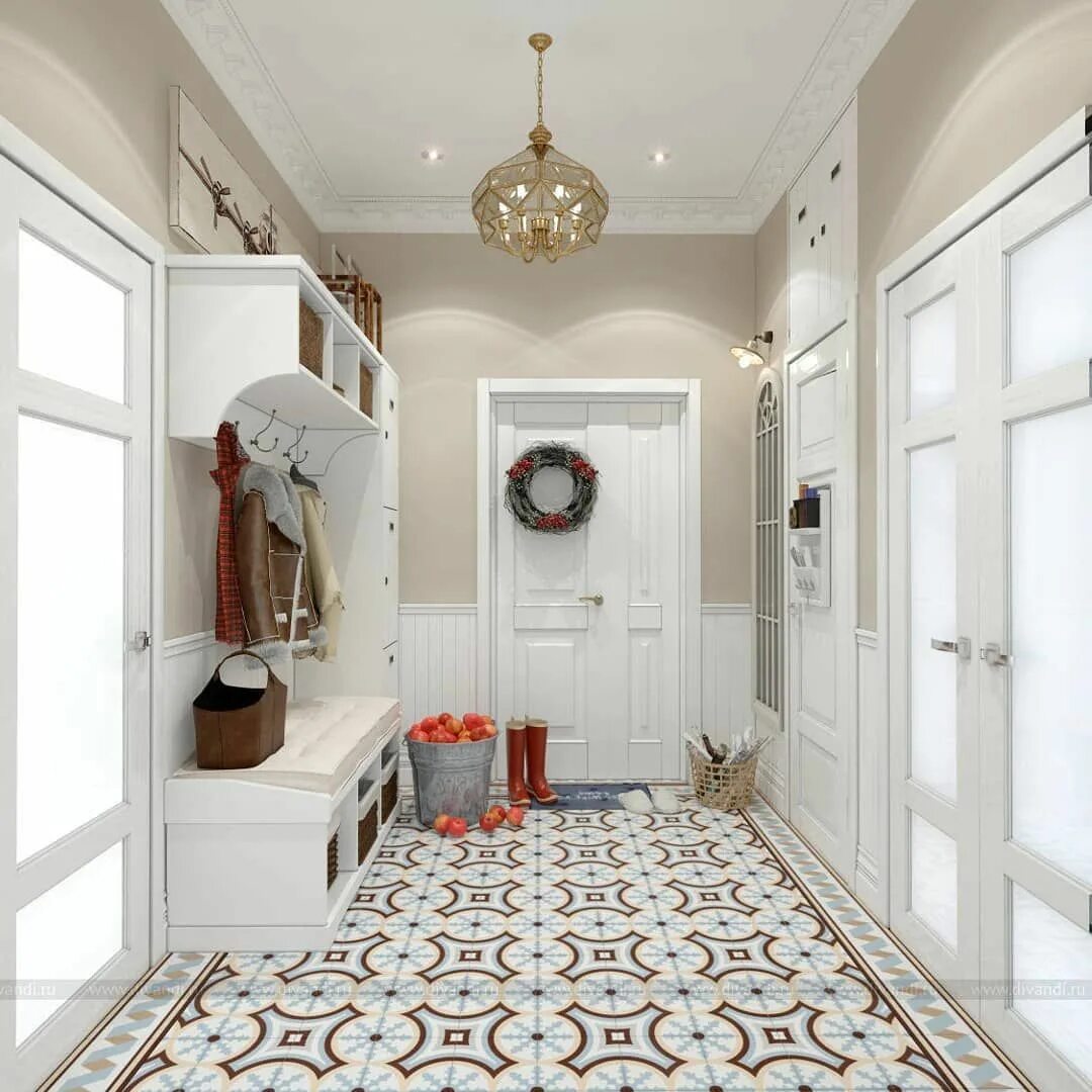 Плитка прихожая дизайн фото в квартире Оформление прихожей Alcove, Tiles, Alcove bathtub