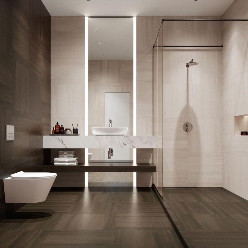 Плитка про дабл в интерьере Керамическая плитка настенная Kerama Marazzi Про Дабл бежевый светлый матовый об