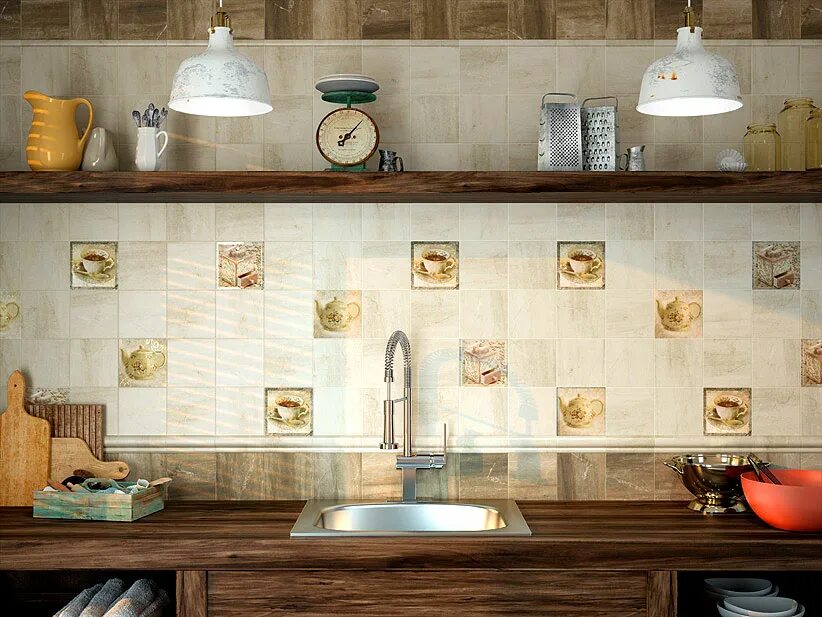 Плитка прованс фото Decor Padua 3 15х15 плитка Ape Ceramica, Испания - купить в интернет-магазине