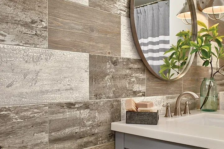 Плитка пвх для стен в ванной фото Luxury Vinyl Tile & Plank (Waterproof Flooring) Custom Home Interiors