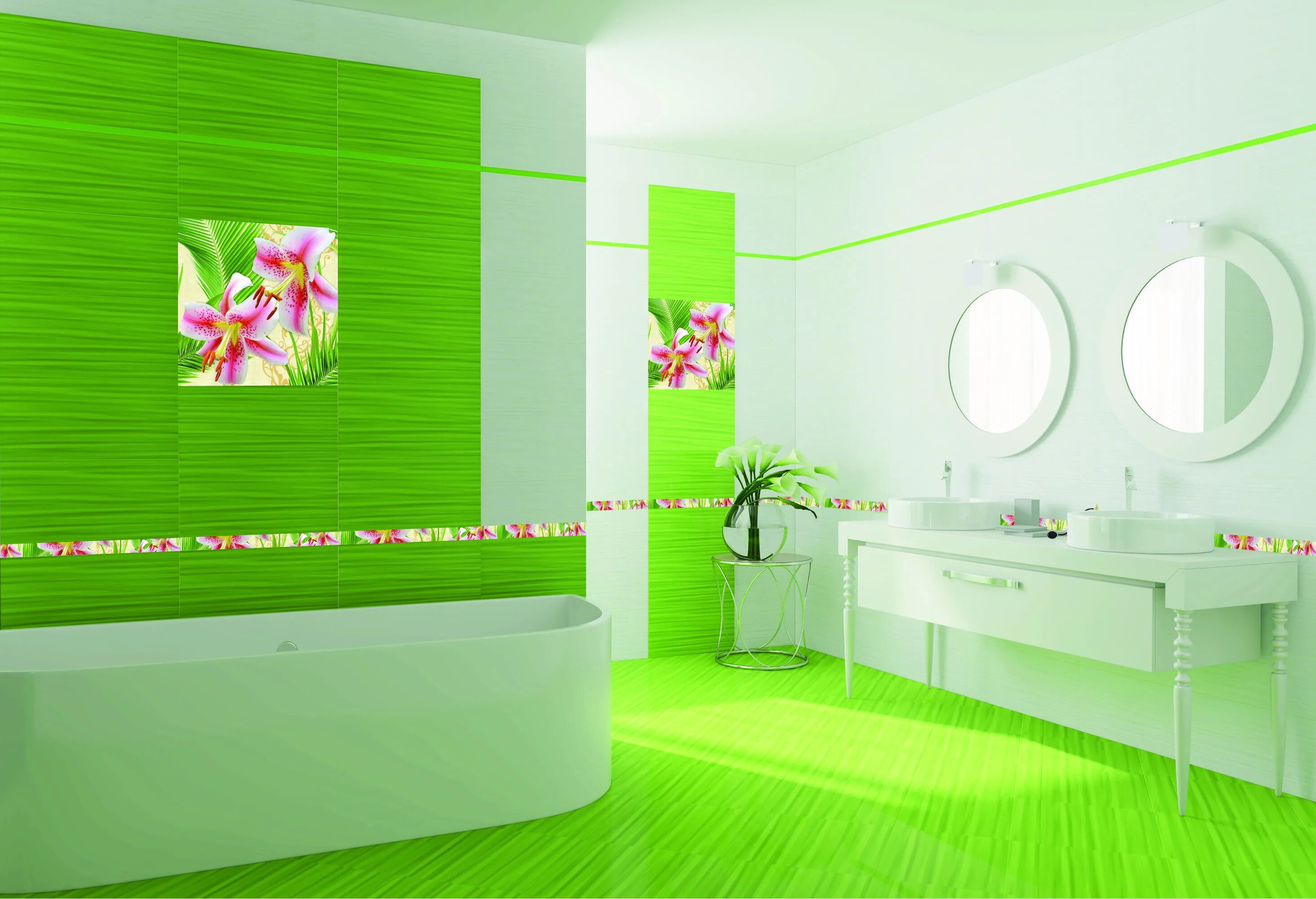 Плитка расцветки фото Керамическая плитка Лилия / Lily от BELLEZA CERAMICA купить в интернет-магазине 