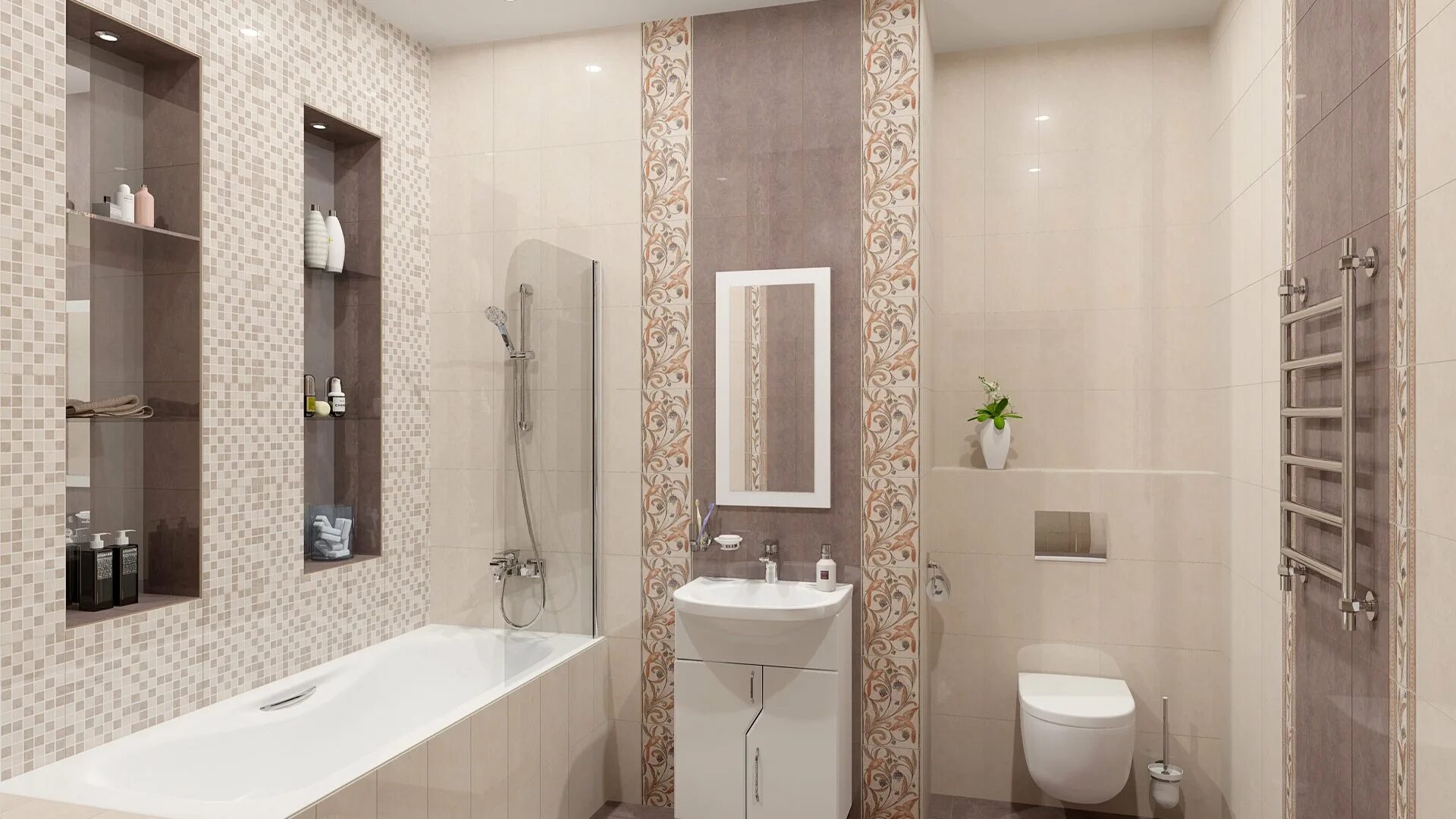 Плитка реальные фото Дизайн-проект из плитки и керамогранита Kerama Marazzi Вилла Флоридиана 2 - инте