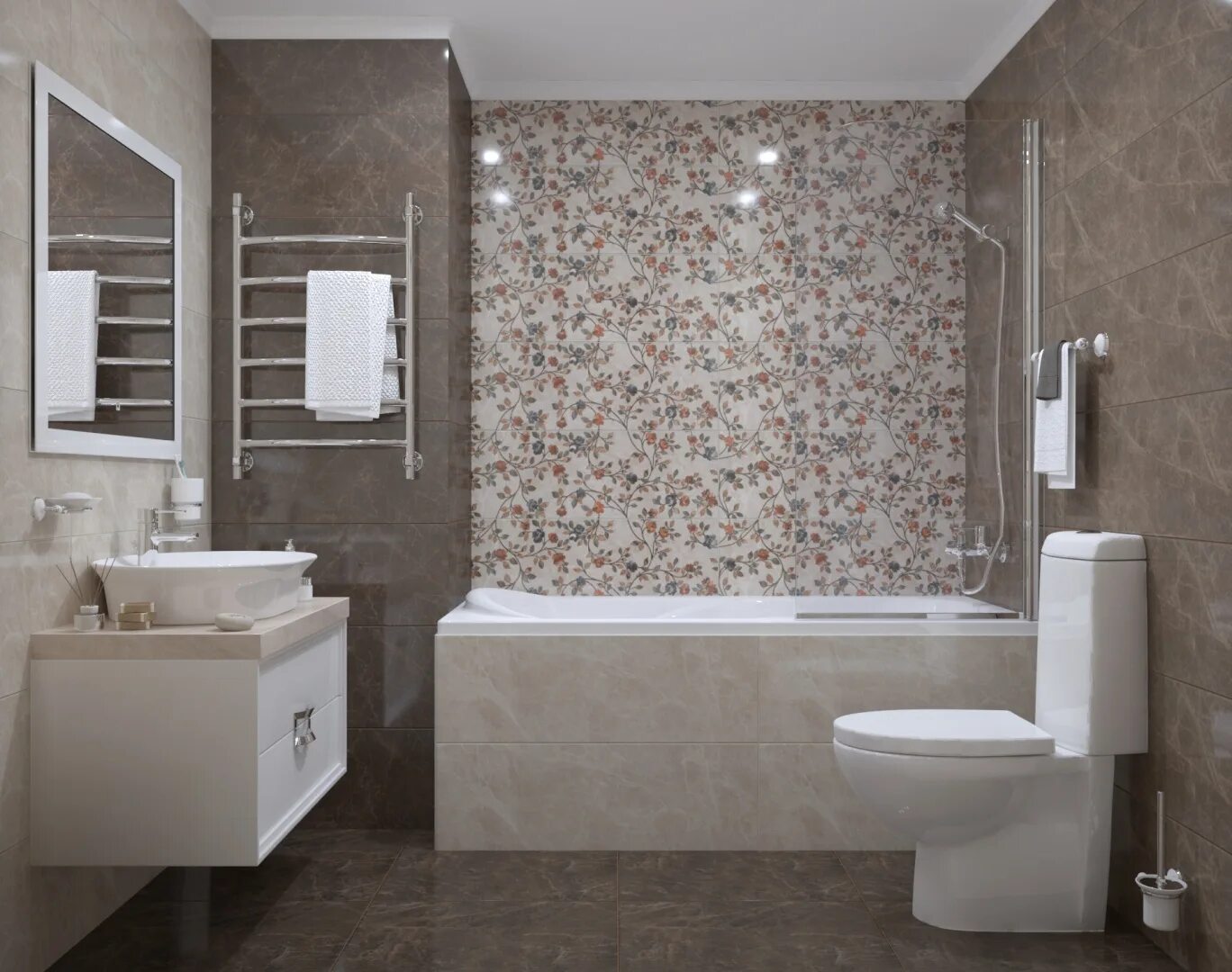 Плитка реальные фото Дизайн-проект из плитки и керамогранита Kerama Marazzi Гран-Виа - интернет-магаз