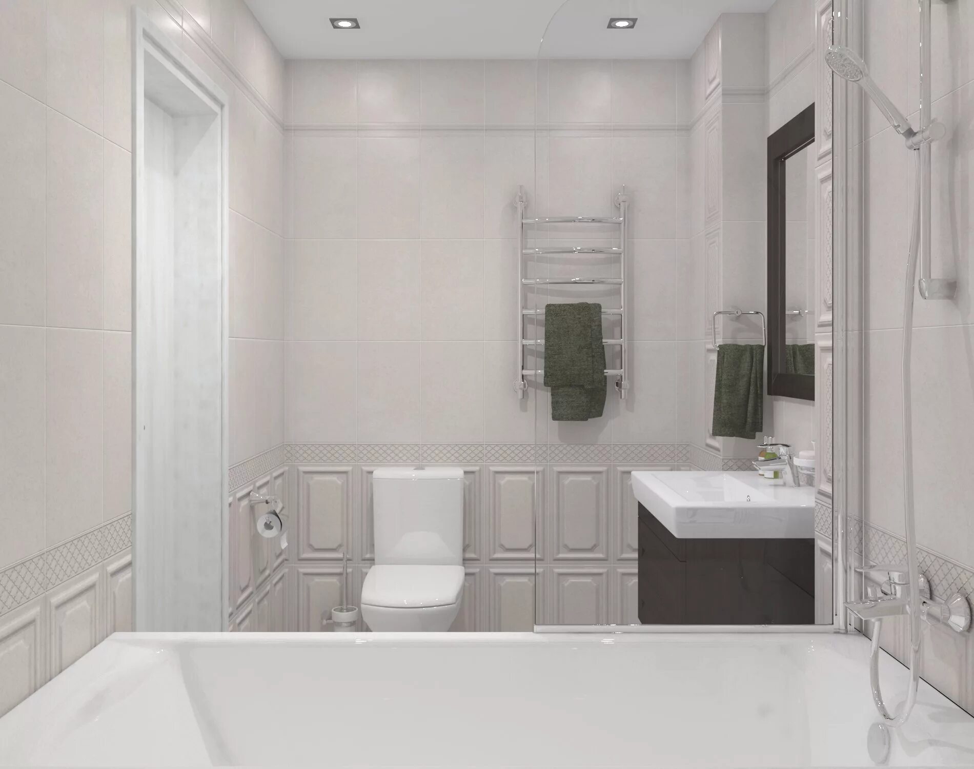 Плитка реальные фото Дизайн-проект из плитки и керамогранита Kerama Marazzi Сорбонна 1 - интернет-маг