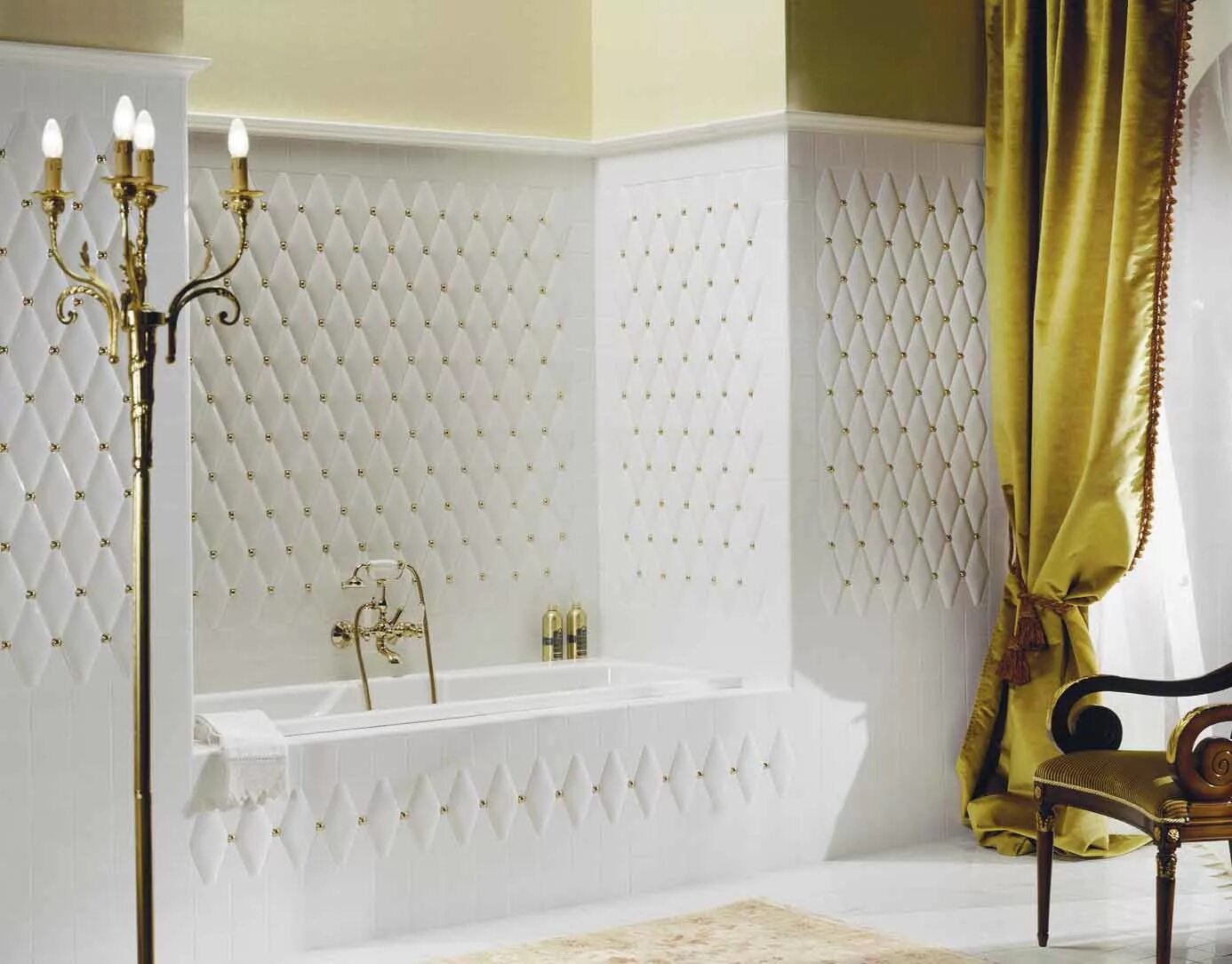 Плитка ромбы фото C RL BIANCO Capitonne Rombo Liscio Bianco 10x20 плитка Petracers, Италия - купит
