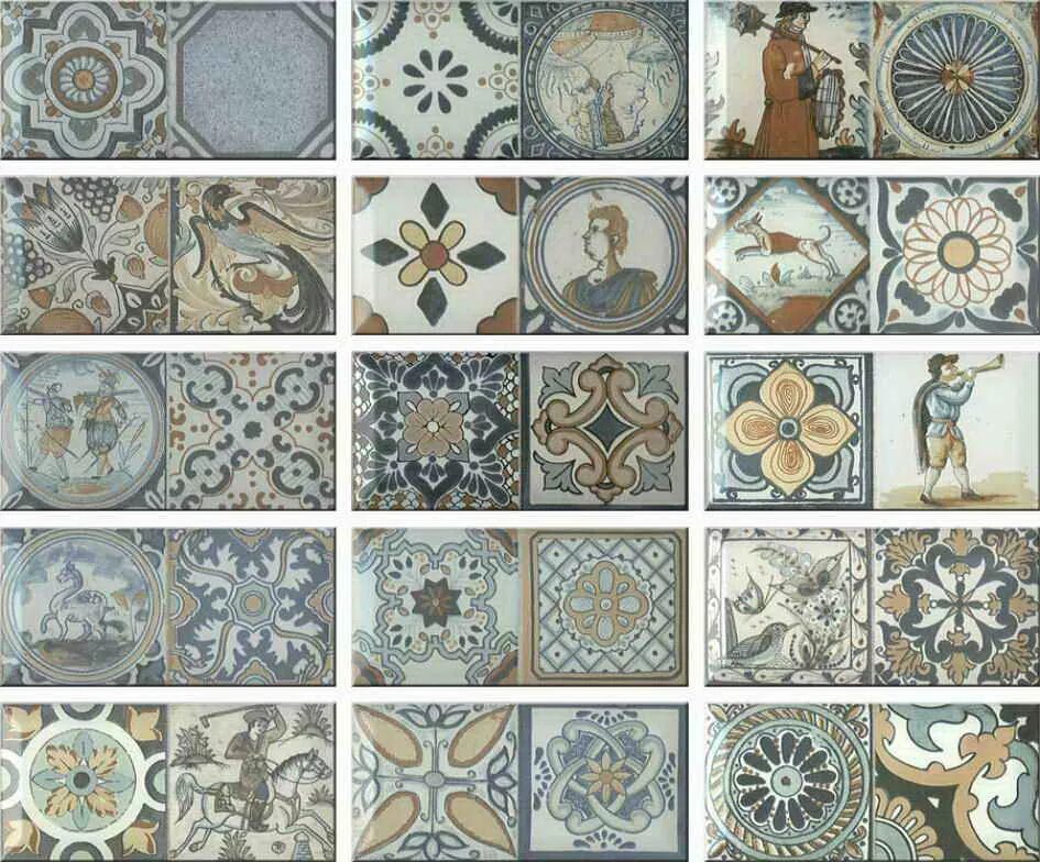 Плитка с рисунком фото ANTIQUE monopole ceramica артикул 20230, купить керамическую плитку в Москве