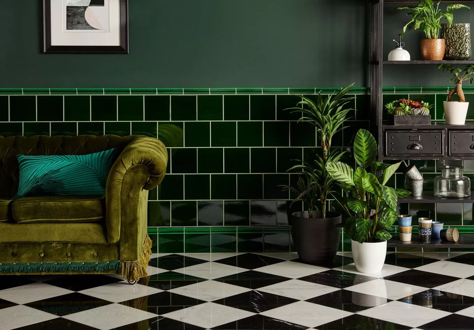 Плитка салатовая фото Artworks Skirting Glazed Moulding Tile Original Style Green tile, Victorian tile