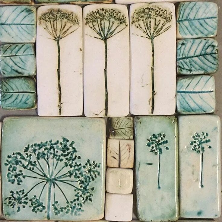 Плитка самоделка Botanical Relief ✨ Hobby ✨ Decor (@floral_ceramist) * Фото и видео в Instagram G