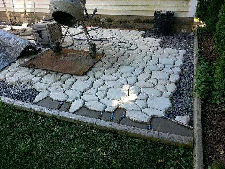 Плитка самоделка Мощеная садовая дорожка из цемента своими руками Outdoor decor, Patio, Outdoor