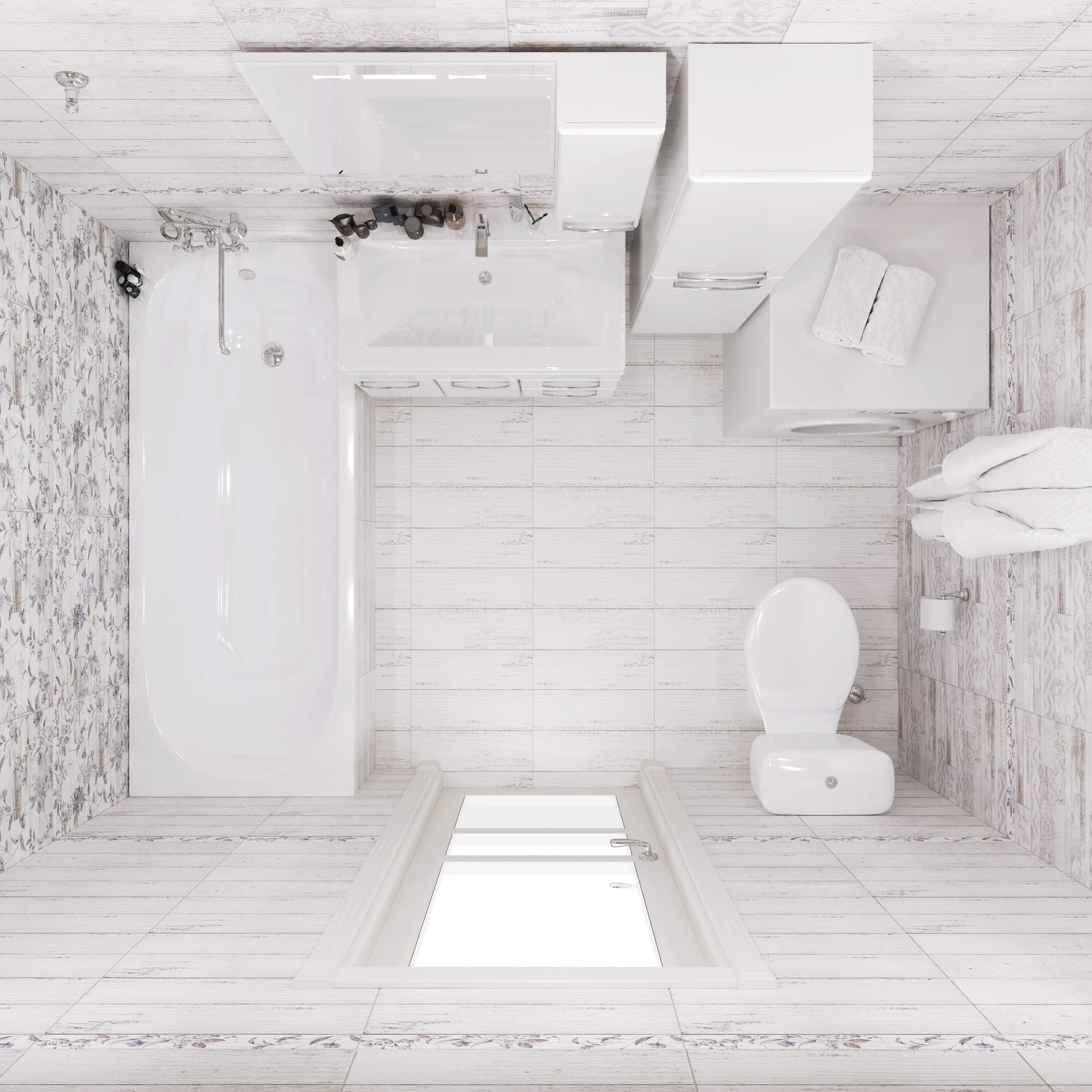 Плитка сан ремо в интерьере ванной San Remo 250 х 170 х 270 - Global Tile