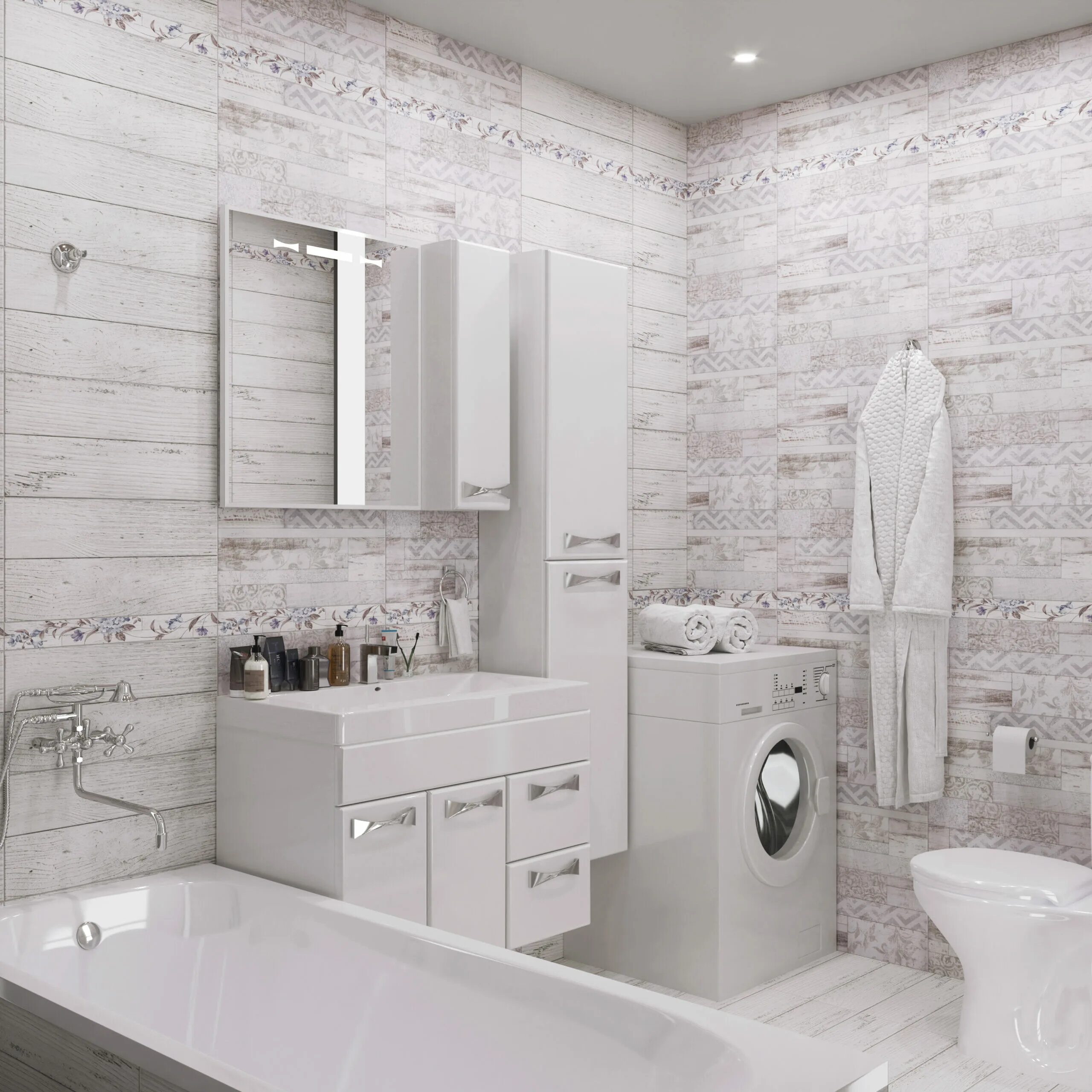 Плитка сан ремо в интерьере ванной Коллекция San Remo Global Tile - на сайте Галерея Керамики