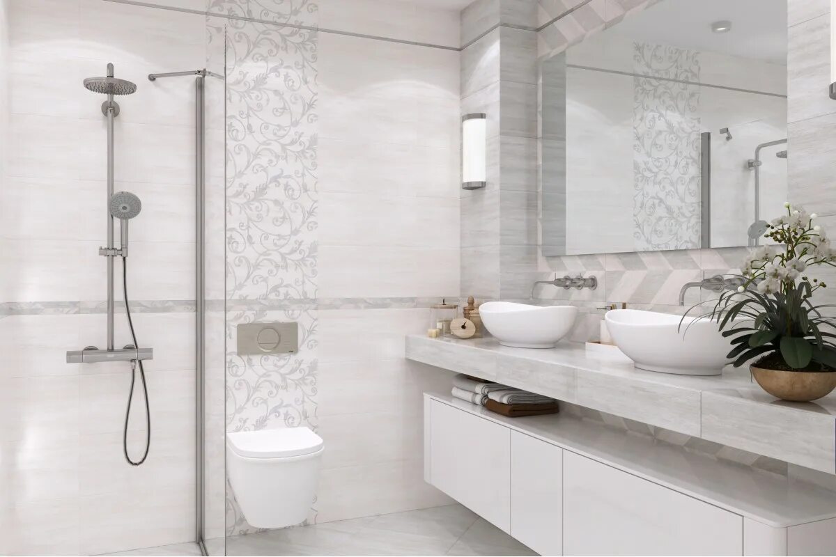 Плитка сан ремо в интерьере ванной Плитка облиц. GlobalTile Siluet Бел. 50*25 GT121VG купить ламинат линолеум винил