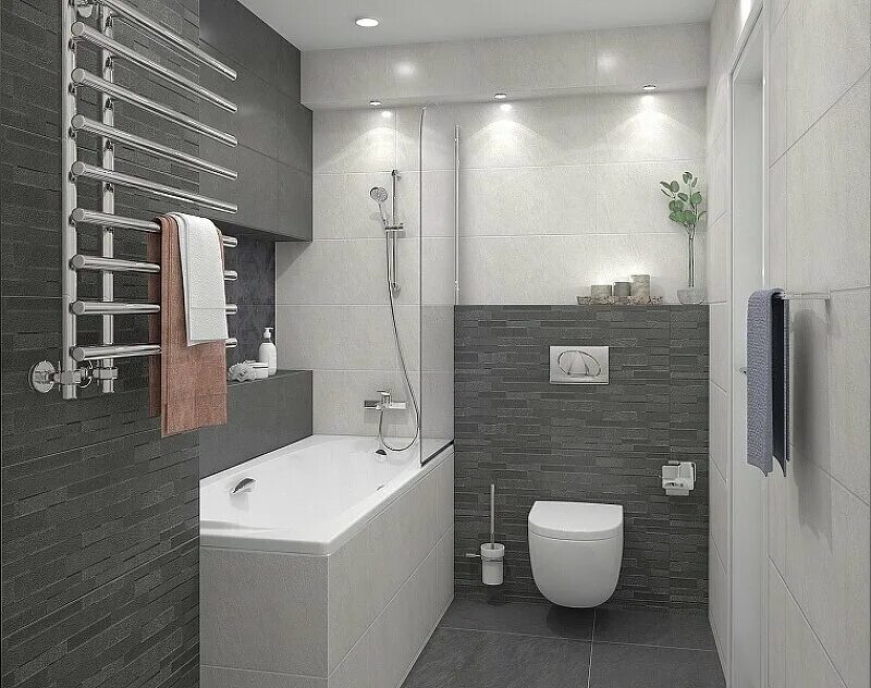 Плитка серого цвета в интерьере Плитка KERAMA MARAZZI Гренель 13046R, 13046R серый светлый обрезнойэффект камень